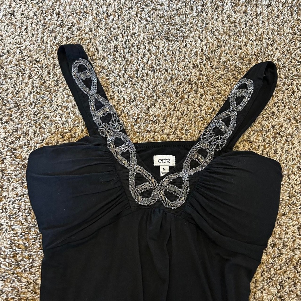 Vintage Y2K Cache beaded halter top - Picture 3 of 7